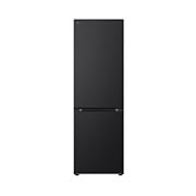 LG ledusskapis ar saldētavu apakšā | 1.86m | 344L | Melns | E klase | DoorCooling+™ | Fresh Converter™, front view, GBV3100EEP, thumbnail 1