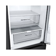 LG ledusskapis ar saldētavu apakšā | 1.86m | 344L | Melns | E klase | DoorCooling+™ | Fresh Converter™, Drawer, GBV3100EEP, thumbnail 6