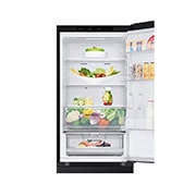 LG ledusskapis ar saldētavu apakšā | 1.86m | 344L | Melns | E klase | DoorCooling+™ | Fresh Converter™, duct view with food stored, GBV3100EEP, thumbnail 9