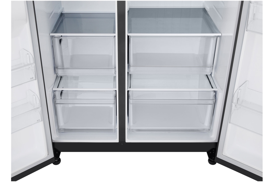 LG LinearCooling™, Divdurvju ledusskapji, Essence Matte Black, smart-organisation, GSBC40EPPE, thumbnail 5