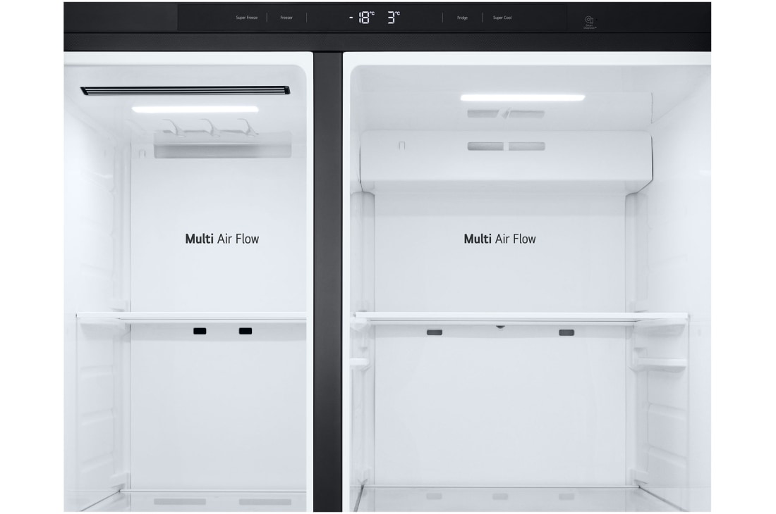 LG LinearCooling™, Divdurvju ledusskapji, Essence Matte Black, display, GSBC40EPPE, thumbnail 12