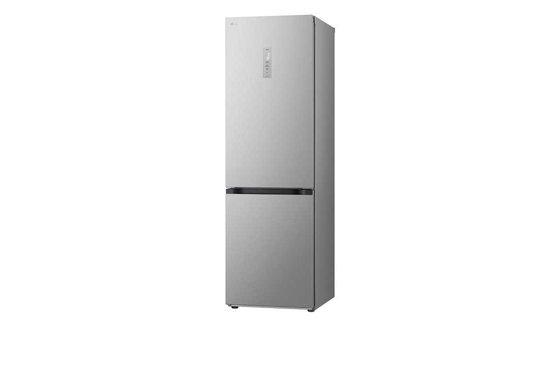 LG ledusskapis ar saldētavu apakšā | 1.86m | 344L | Sudraba | E klase | DoorCooling+™ | Fresh Converter™, right side view, GBV7170EPY, thumbnail 8