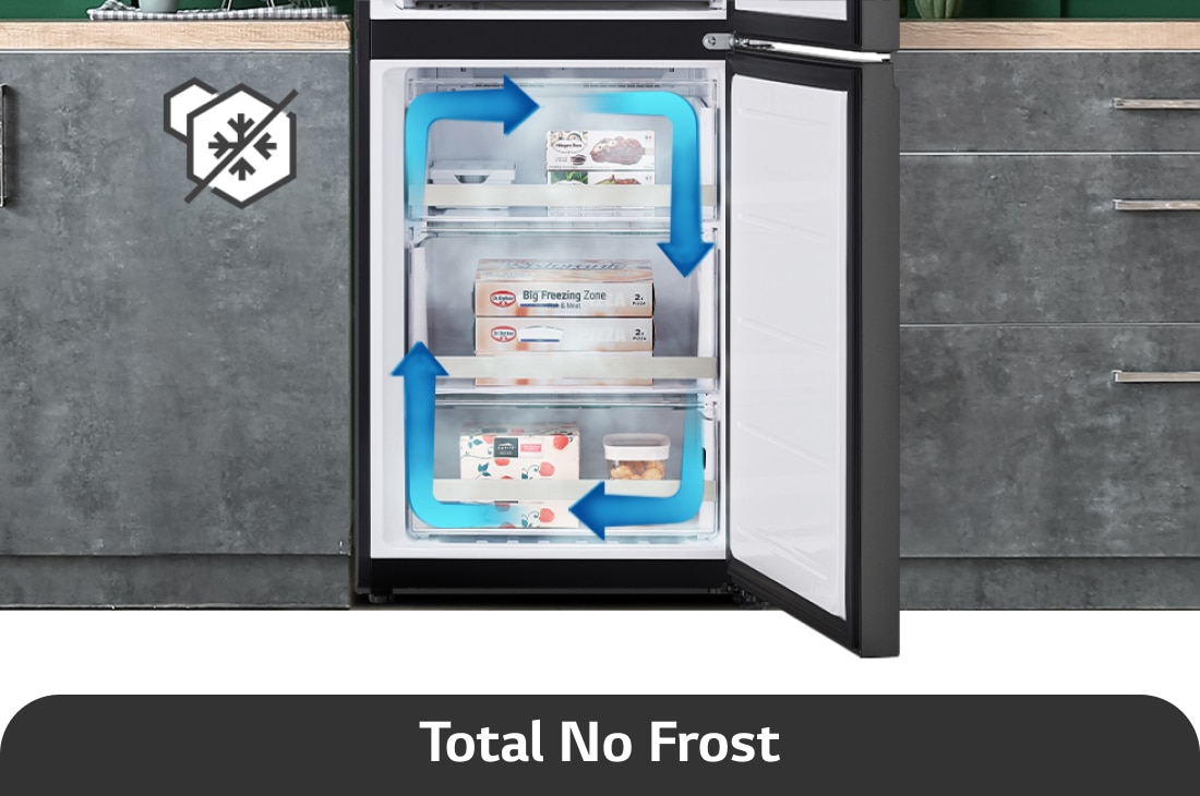 LG 344L apakšējā saldētava, melns stikls, LinearCooling™, DoorCooling+ ™, FRESHConverter™, USP attēls total no frost, GBB72BM9CQ1, thumbnail 5