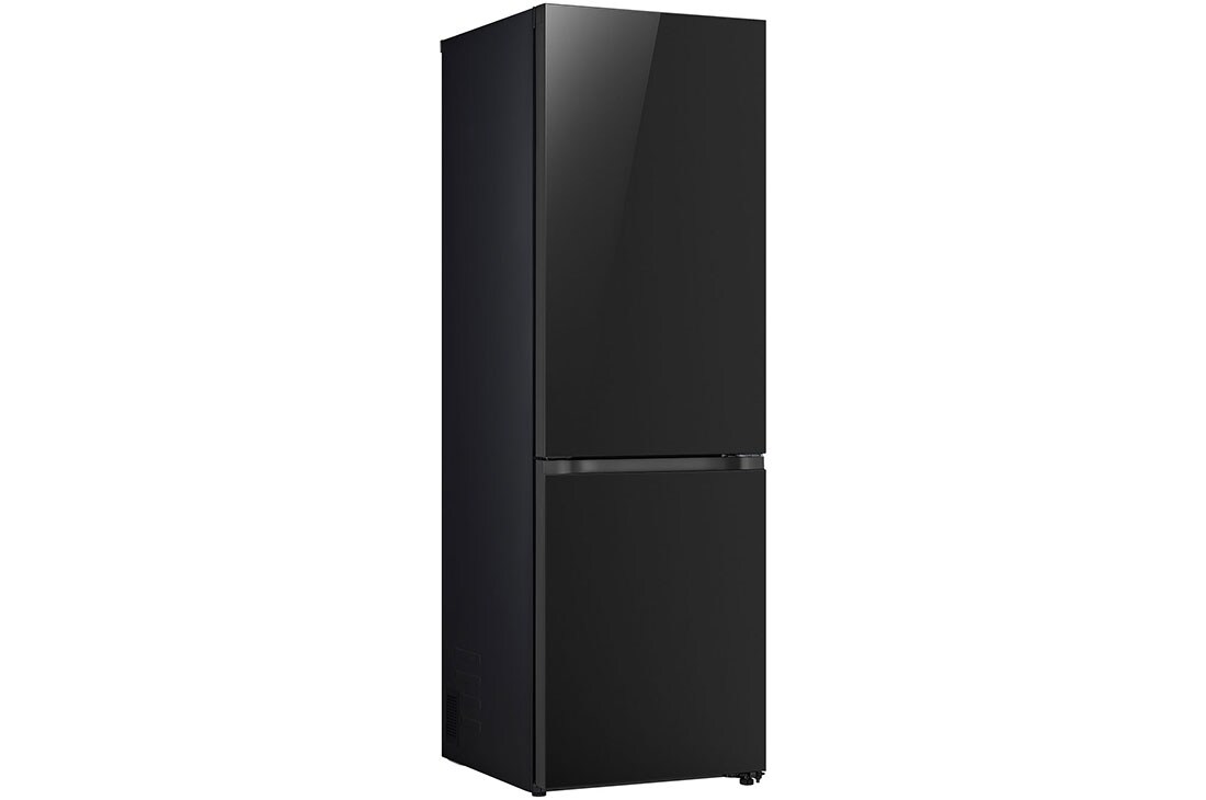 LG 344L apakšējā saldētava, melns stikls, LinearCooling™, DoorCooling+ ™, FRESHConverter™, skats no kreisās puses, GBB72BM9CQ1, thumbnail 12