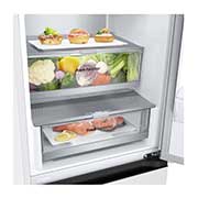 LG ledusskapis ar saldētavu apakšā | 2.03m | 387L | Balts | E klase | DoorCooling+™ | Fresh Converter™, Volditav riiul (pooleldi volditav riiul), GBV7270ESW, thumbnail 5