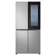 LG Multidoor ledusskapis | augstums 1.79m |  platums 83.5cm | 530L | Melns | E klase | InstaView™ , Skats no priekšpuses (ieslēgts InstaView), GMV860EPDE, thumbnail 1