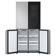 LG Multidoor ledusskapis | augstums 1.79m |  platums 83.5cm | 530L | Melns | E klase | InstaView™ , Priekšējā apakšdaļa atvērta, GMV860EPDE, thumbnail 10