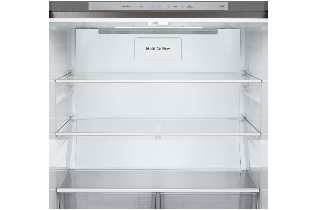 LG Multidoor ledusskapis | augstums 1.79m |  platums 83.5cm | 530L | Melns | E klase | InstaView™ , Filtrs, GMV860EPDE, thumbnail 7