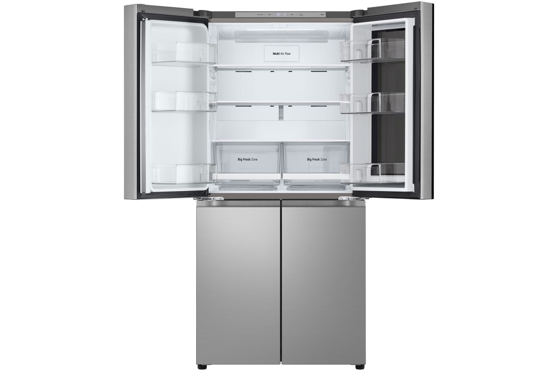 LG Multidoor ledusskapis | augstums 1.79m |  platums 83.5cm | 530L | Melns | E klase | InstaView™ , Priekšējā augšdaļa atvērta, GMV860EPDE, thumbnail 9