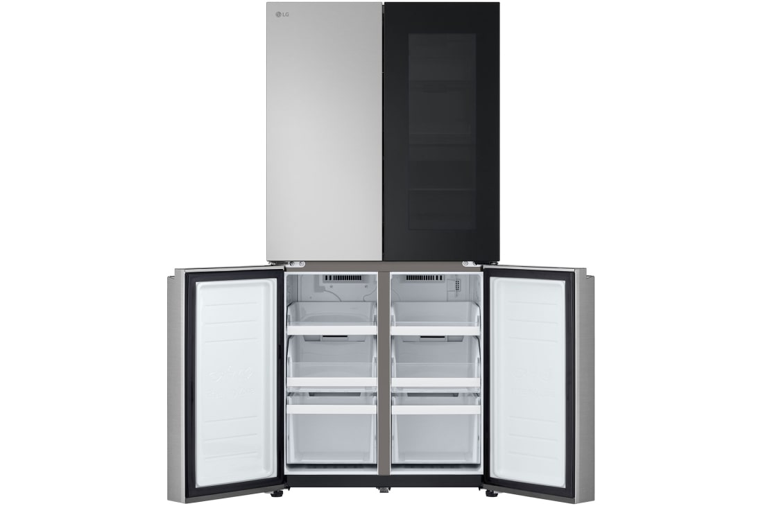 LG Multidoor ledusskapis | augstums 1.79m |  platums 83.5cm | 530L | Melns | E klase | InstaView™ , Priekšējā apakšdaļa atvērta, GMV860EPDE, thumbnail 10