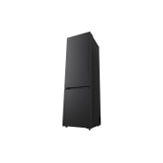 LG ledusskapis ar saldētavu apakšā | 2.03m | 375L | Sudraba | C klase | DoorCooling™ | Fresh Converter+™, LG ledusskapja ar saldētavu (GBBS726AEV) plaukts, kas izcelts zilā krāsā, ar bultiņām uz augšu un uz leju, attēlā pa labi redzams salocīts plaukts, kurā atrodas divas ūdens pudeles., GBBS726AEV, thumbnail 11