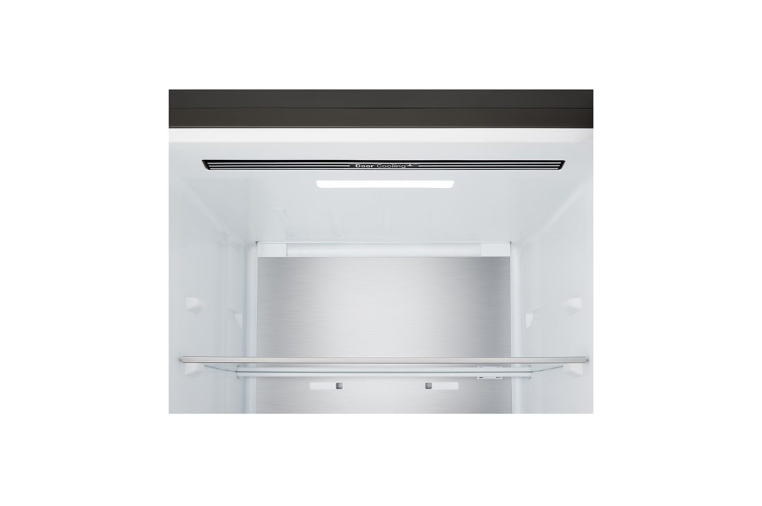 LG ledusskapis ar saldētavu apakšā | 2.03m | 375L | Melns | C klase | DoorCooling™ | Fresh Converter+™, Kreisajā pusē attēlota gaļa ar -3&nbsp;°C, centrā – svaigas zivis ar 0&nbsp;°C, bet labajā pusē – siers ar 2&nbsp;°C., GBBS524CEV, thumbnail 4