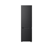 LG ledusskapis ar saldētavu apakšā | 2.03m | 375L | Melns | C klase | DoorCooling™ | Fresh Converter+™, LG ledusskapis ar saldējamo kameru apakšā, skats no priekšpuses, GBBS322CEV, thumbnail 1