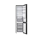 LG ledusskapis ar saldētavu apakšā | 2.03m | 375L | Melns | C klase | DoorCooling™ | Fresh Converter+™, LG ledusskapis ar saldējamo kameru apakšā, ar pilnībā atvērtām durvīm, parādot ledusskapja un saldētavas nodalījumus, GBBS322CEV, thumbnail 2