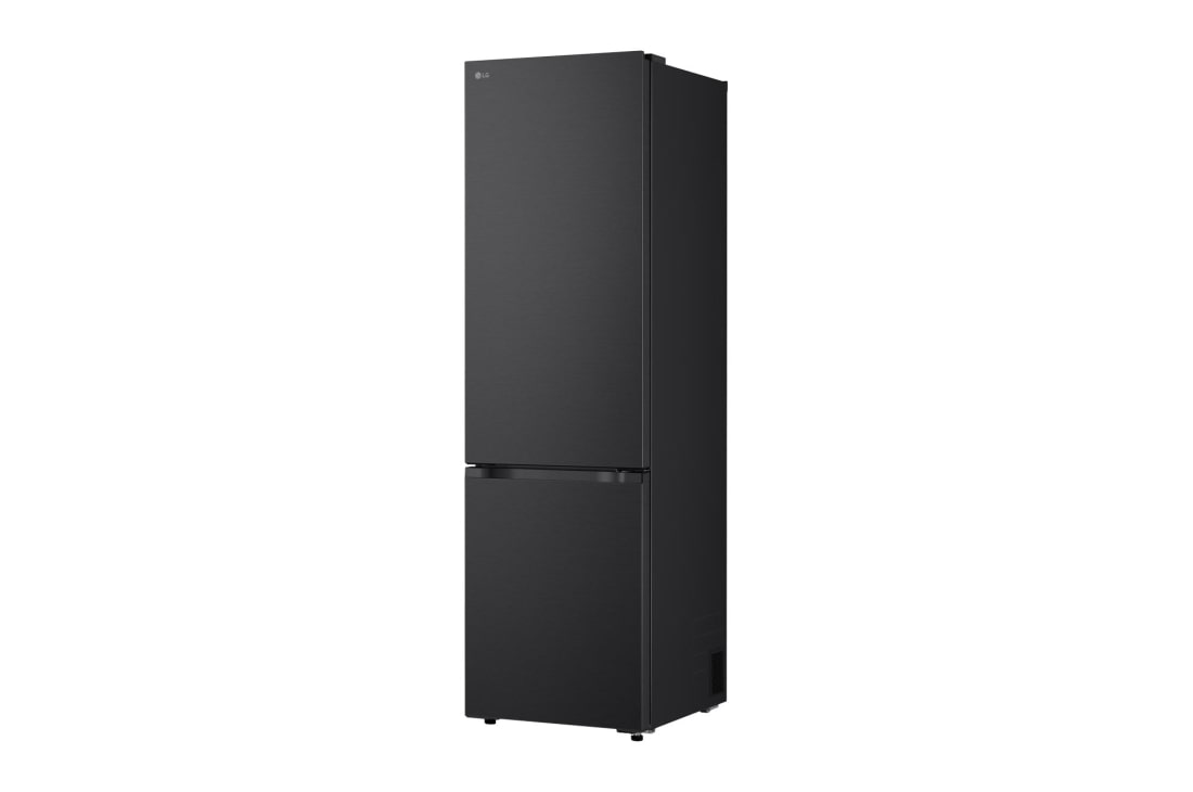 LG ledusskapis ar saldētavu apakšā | 2.03m | 375L | Melns | C klase | DoorCooling™ | Fresh Converter+™, LG ledusskapja ar saldējamo kameru apakšā skats no aizmugures, parādot aizmugurējo paneli, GBBS322CEV, thumbnail 13