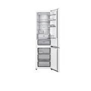 LG ledusskapis ar saldētavu apakšā | 2.03m | 375L | Balts | C klase | DoorCooling™ | Fresh Converter+™, LG ledusskapis ar saldējamo kameru apakšā, ar pilnībā atvērtām durvīm, parādot ledusskapja un saldētavas nodalījumus, GBBS524CSW, thumbnail 2