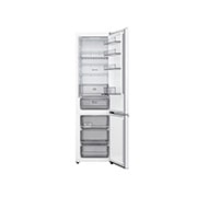 LG ledusskapis ar saldētavu apakšā | 2.03m | 375L | Balts | C klase | DoorCooling™ | Fresh Converter+™, LG ledusskapis ar saldējamo kameru apakšā, ar pilnībā atvērtām durvīm, parādot ledusskapja un saldētavas nodalījumus, GBBS322CSW, thumbnail 2