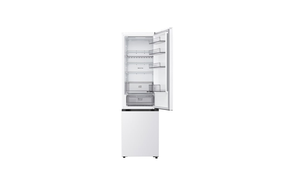 LG ledusskapis ar saldētavu apakšā | 2.03m | 375L | Balts | C klase | DoorCooling™ | Fresh Converter+™, LG ledusskapja ar saldētavu skats no augšas, GBBS322CSW, thumbnail 9