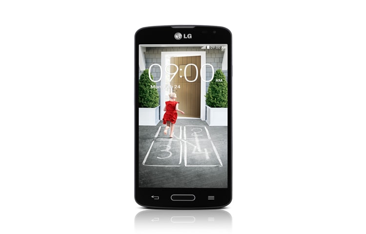 LG F70 viedtālrunis ar 1,2 GHz četru kodolu procesoru, 4,5 collu IPS ekrānu ātru LTE tīkla savienojumu., D315