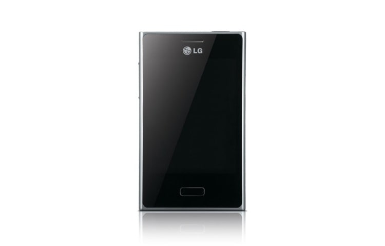 LG Optimus L3 Android viedtālrunis ar 800 MHz procesoru, 3,2 collu ekrānu un kompaktu un ērtu dizainu., E400