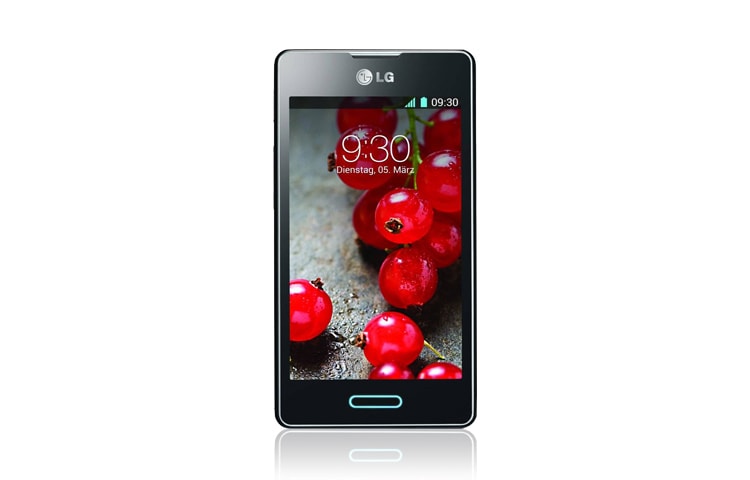 LG Optimus L5 II Android viedtālrunis ar 1 GHz procesoru, 4 collu ekrānu un 5 MP kameru., E460