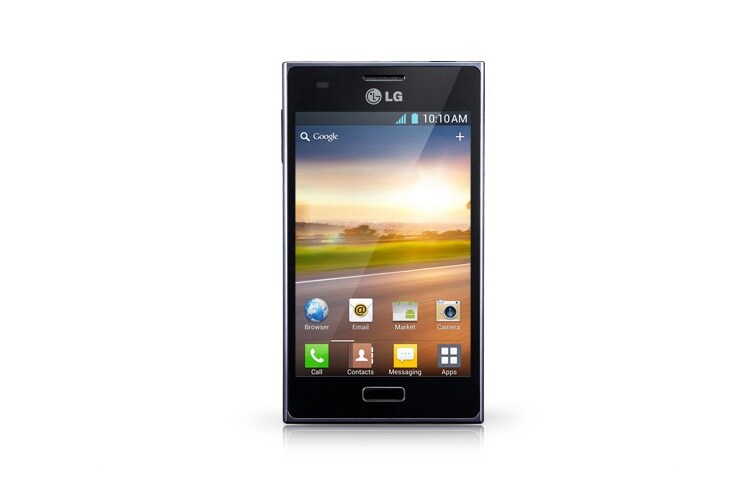 LG Optimus L5 Android viedtālrunis ar 800 MHz procesoru, 4 collu ekrānu un 5 MP kameru., E610