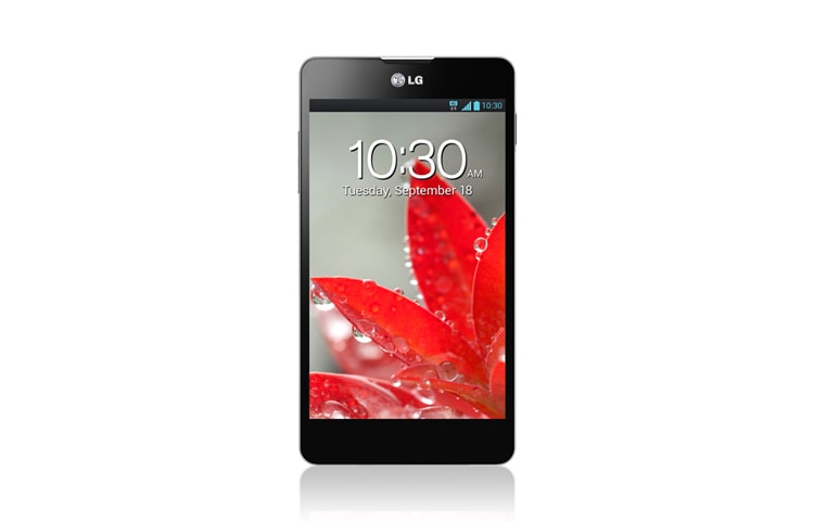 LG Optimus G Android viedtālrunis ar 1,5 GHz četrkodolu procesoru un 4,7 collu True HD IPS+ ekrānu., E975