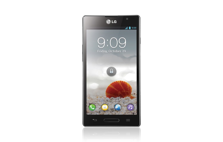 LG Optimus L9 Android viedtālrunis ar 1 GHz divkodolu procesoru un 4,7 collu IPS ekrānu., P760
