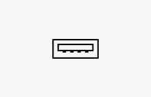 Icône USB&nbsp;en aval.