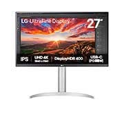 LG 27 collu UHD 4K IPS monitors ar VESA DisplayHDR™ 400“, skats no priekšpuses, 27UP850K-W, thumbnail 1