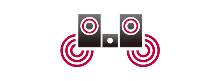 Reālistiskas skaņas viļņi ar 10 W stereo skaļruņiem.