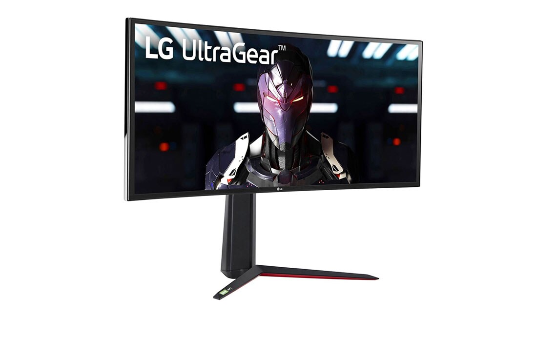 LG 34 collu UltraGear™ monitors spēlēm, sānu skats +15 grādu leņķī, 34GN850-B, thumbnail 3