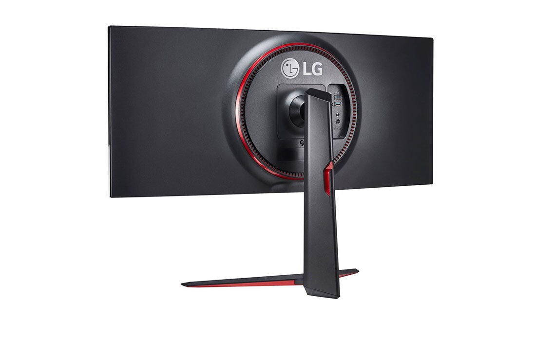 LG 34 collu UltraGear™ monitors spēlēm, Skats no aizmugures +15 grādu leņķī, 34GN850-B, thumbnail 7