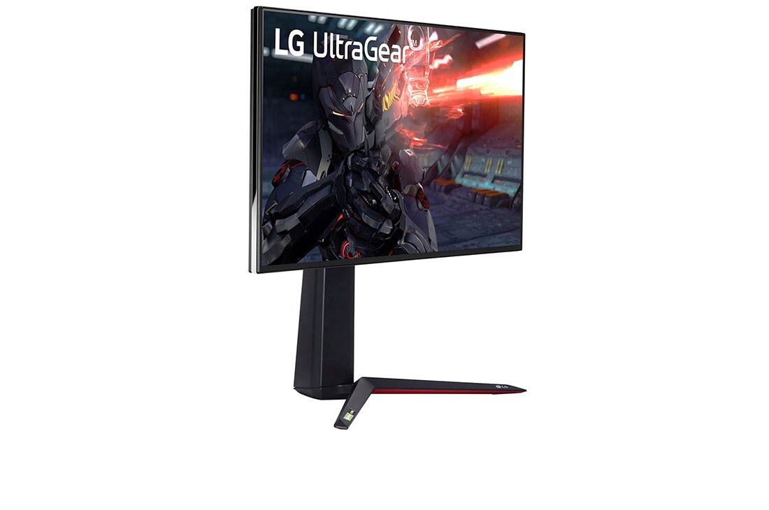 LG 27 collu UltraGear™ monitors spēlēm, skats rakursā, 27GN950-B, thumbnail 4
