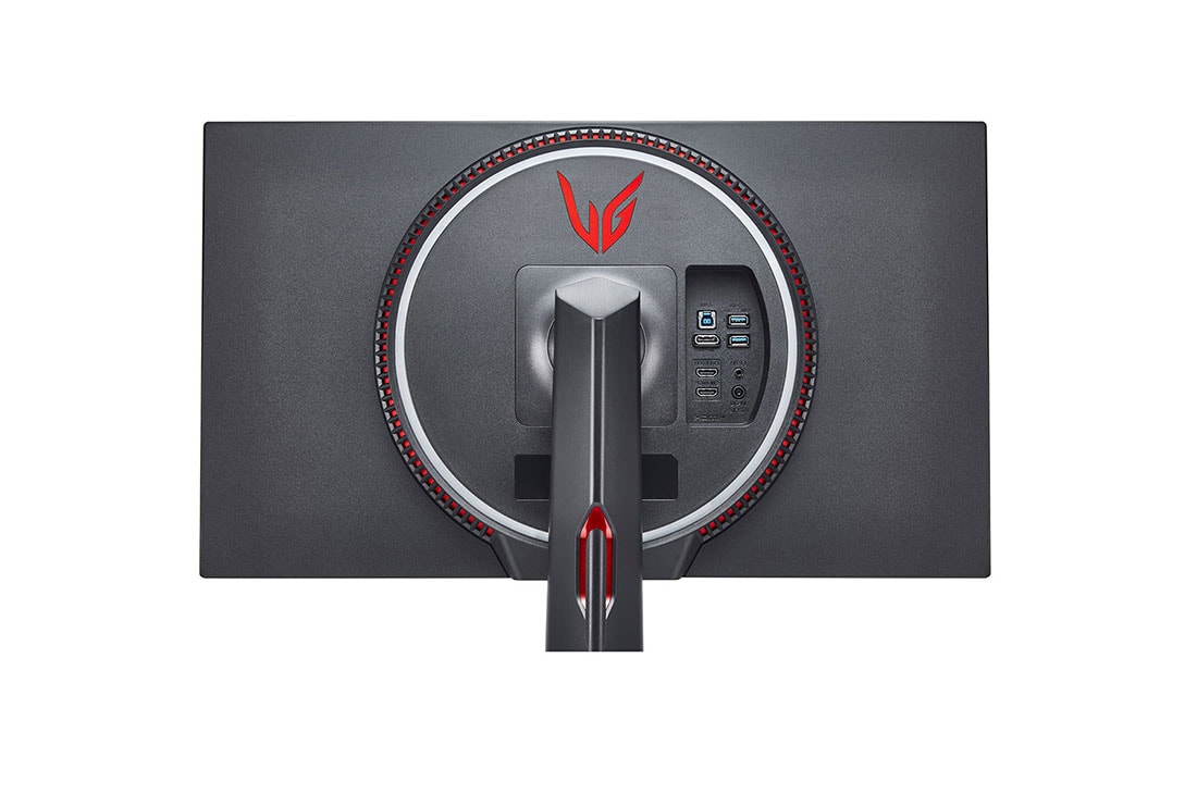 LG 27 collu UltraGear™ monitors spēlēm, pietuvināts skats no mugurpuses ar Sphere Lightning 2.0 baltā un sarkanā krāsā, 27GN950-B, thumbnail 11