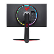 LG 27 collu UltraGear™ monitors spēlēm, skats no mugurpuses ar Sphere Lightning 2.0 varavīksnes krāsās, 27GN950-B, thumbnail 6