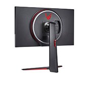 LG 27 collu UltraGear™ monitors spēlēm, 1. skats no mugurpuses rakursā ar Sphere Lightning 2.0 baltā un sarkanā krāsā, 27GN950-B, thumbnail 8