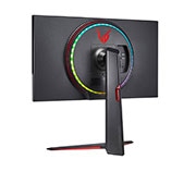 LG 27 collu UltraGear™ monitors spēlēm, 2. skats no mugurpuses rakursā ar Sphere Lightning 2.0 varavīksnes krāsās, 27GN950-B, thumbnail 9
