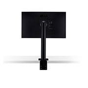 LG 27 collu Ergo LED monitors, Sānu skats no aizmugures, monitora statīvs centrā, 27QN880-B, thumbnail 11