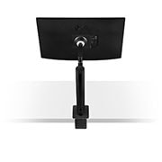 LG 27 collu Ergo LED monitors, Sānu skats no aizmugures, monitora statīvs izstiepts centrā, 27QN880-B, thumbnail 13