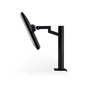 LG 27 collu Ergo LED monitors, Sānu skats, monitors ieslīpi uz leju, 27QN880-B, thumbnail 6