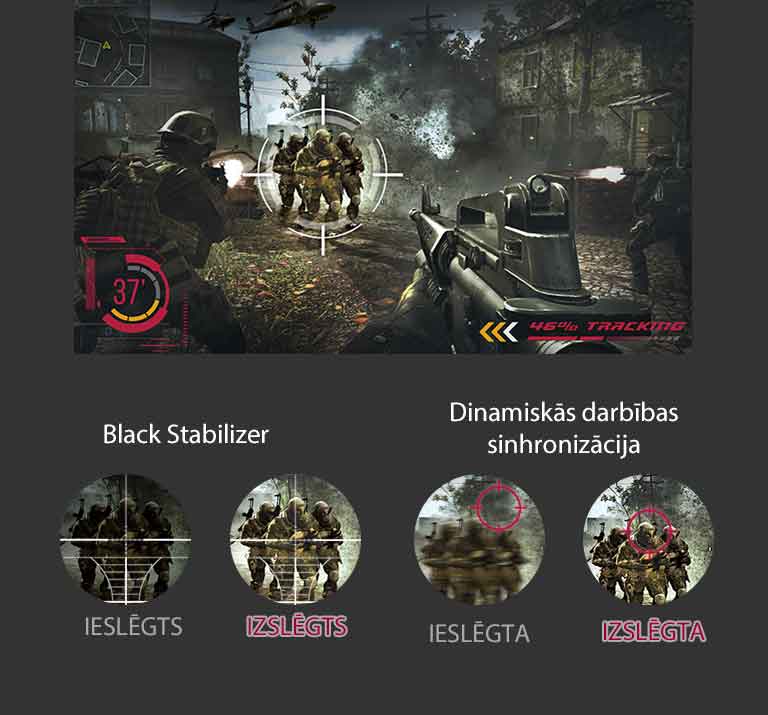 Ar spēļu režīmu optimizēts spēles videi