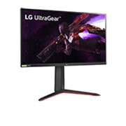 LG Ar NVIDIA® G-SYNC® saderīgs 27'' UltraGear™ Nano IPS 1 ms monitors spēlēm, sānu skats +15 grādu leņķī, 27GP850-B, thumbnail 3