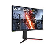 LG Ar NVIDIA® G-SYNC® saderīgs 27'' UltraGear™ Full HD IPS 1ms (GtG) monitors spēlēm, skats rakursā, 27GN650-B, thumbnail 4