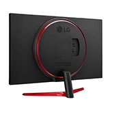 LG 32 collu UltraGear™ monitors spēlēm, Skats rakursā no aizmugures, 32GN500-B, thumbnail 7