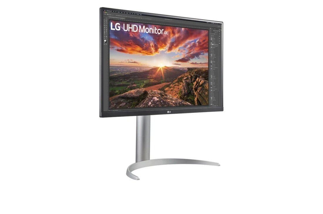 LG 27 collu UHD 4K monitors, skats rakursā, 27UP850-W, thumbnail 4