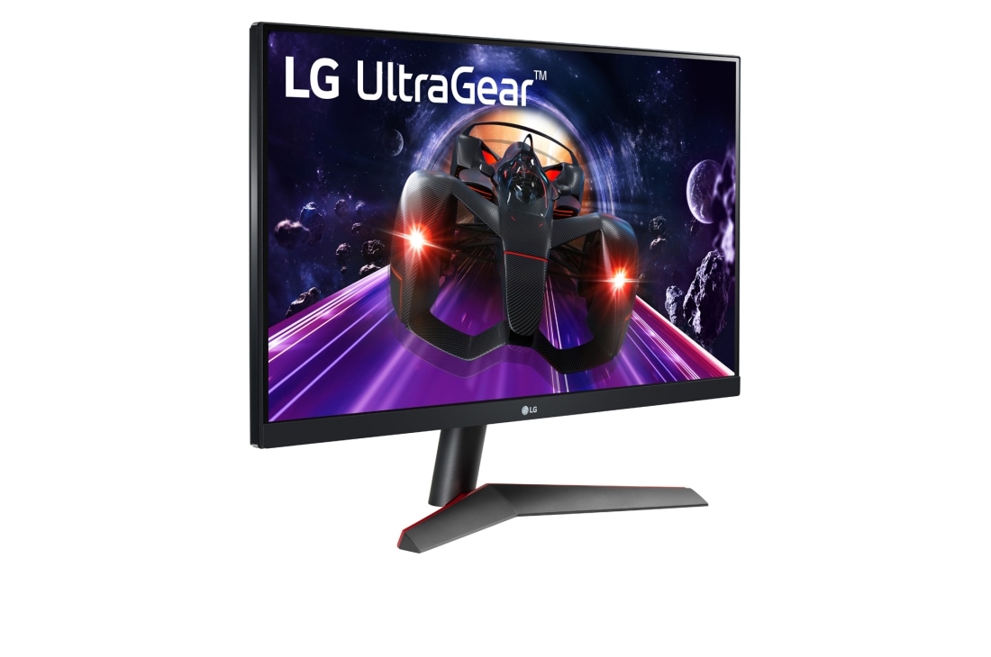 LG 24 collu UltraGear™ monitors spēlēm, skats rakursā, 24GN600-B, thumbnail 4