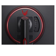 LG 24 collu UltraGear™ monitors spēlēm, Skats uz portiem tuvplānā, 24GN650-B, thumbnail 8