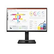 LG 24 collu QHD IPS monitors, skats no priekšpuses, 24QP750-B, thumbnail 1
