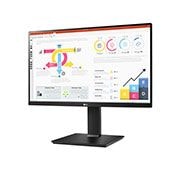 LG 24 collu QHD IPS monitors, sānu skats +15 grādu leņķī, 24QP750-B, thumbnail 2